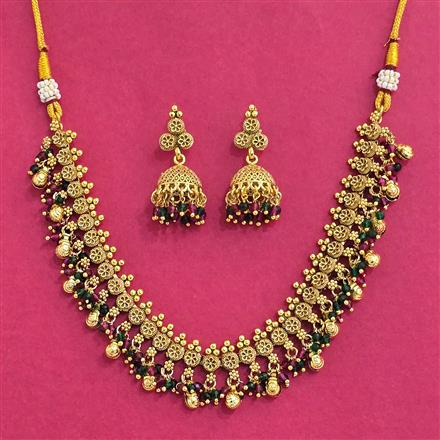 Antique Classic Necklace With Gold Plating