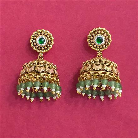 Antique Jhumki With Gold Plating