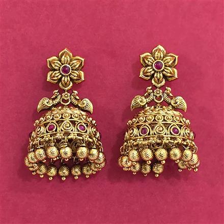 Antique Jhumki With Gold Plating