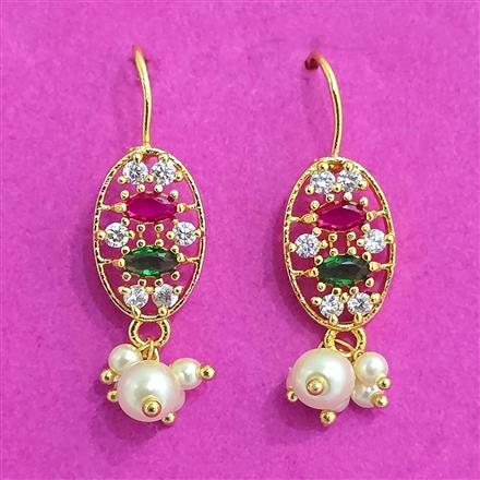 Antique Moti Earring With Gold Plating