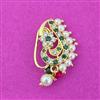 Antique Moti Nose Ring With Gold Plating