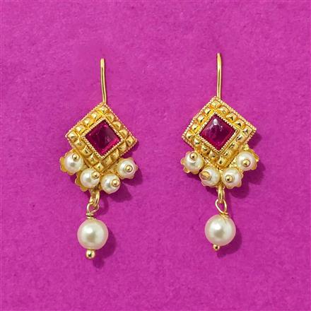 Antique Moti Earring With Gold Plating