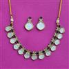 Antique Mother Of Pearl Necklace Set With Mehndi Plating