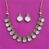 Antique Mother Of Pearl Necklace Set With Mehndi Plating