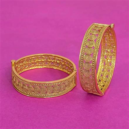 Antique Openable Bangles With Gold Plating