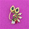 Antique Moti Nose Ring With Gold Plating