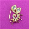 Antique Moti Nose Ring With Gold Plating