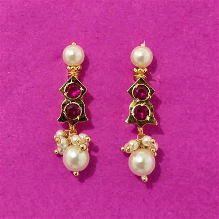 Antique Moti Earring With Gold Plating