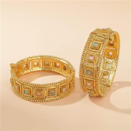 Antique Openable Bangles With Gold Plating