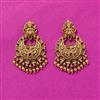 Antique Classic Earring With Matte Gold Plating
