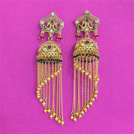 Antique Jhumki With Gold Plating
