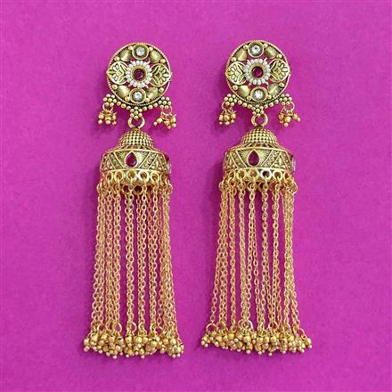 Antique Jhumki With Gold Plating