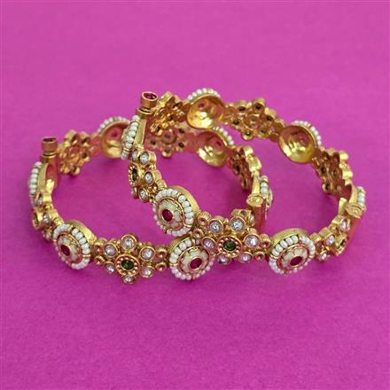 Antique Openable Bangles With Gold Plating