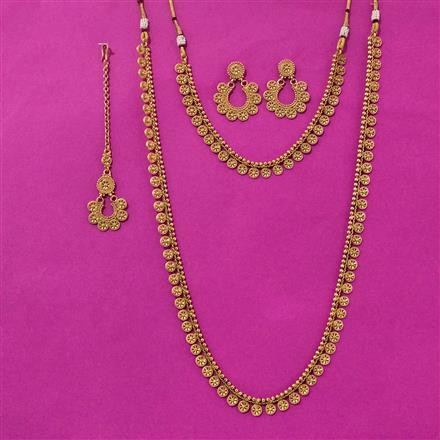 Antique Combo Necklace Set Set With Gold Plating