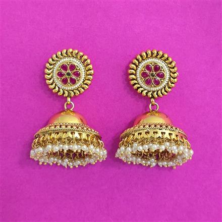 Antique Jhumki With Gold Plating
