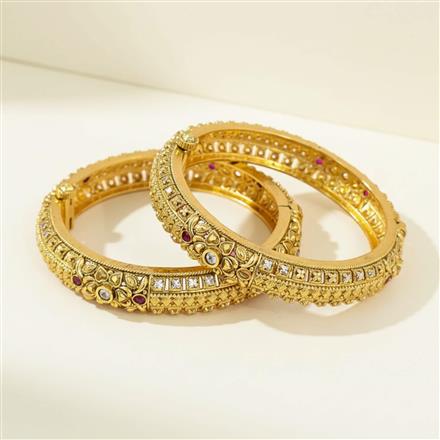 Antique Openable Bangles With Gold Plating
