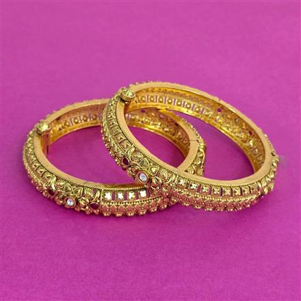 Antique Openable Bangles With Gold Plating