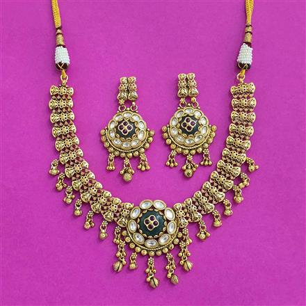 Antique Classic Necklace Set With Gold Plating