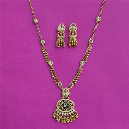 Antique Classic Pendant Set With Gold Plating