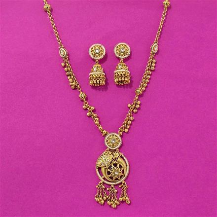 Antique Classic Pendant Set With Gold Plating