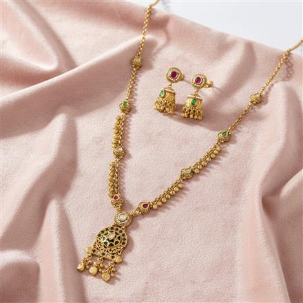 Antique Classic Pendant Set With Gold Plating