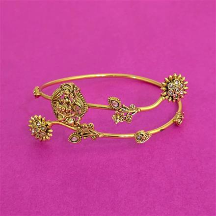 Antique Moti Baju Band With Gold Plating