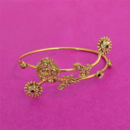 Antique Moti Baju Band With Gold Plating