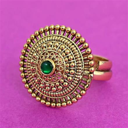 Antique Adjustable Ring With Gold Plating