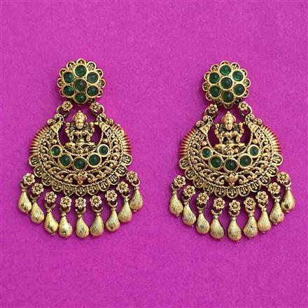 Antique Temple Earring With Gold Plating