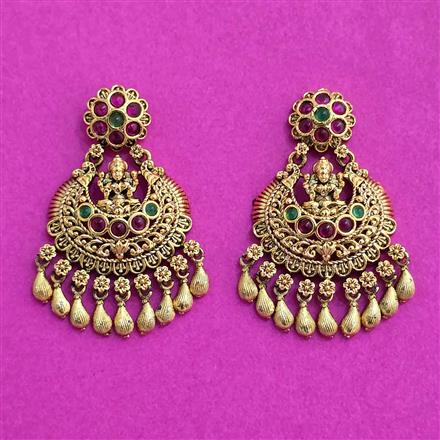 Antique Temple Earring With Gold Plating