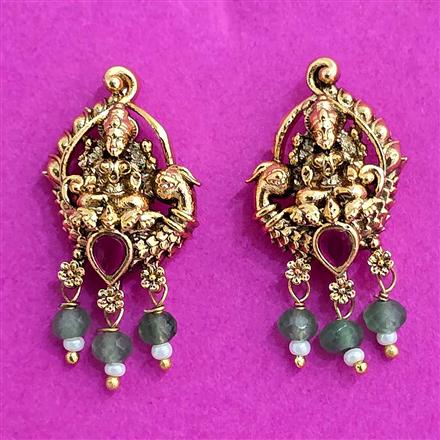 Antique Temple Earring With Gold Plating