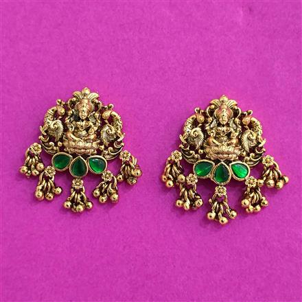 Antique Temple Earring With Gold Plating