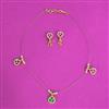 Antique Moti Pendant Set With Gold Plating