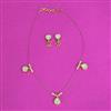 Antique Moti Pendant Set With Gold Plating