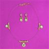 Antique Moti Pendant Set With Gold Plating