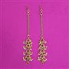 Antique Moti Ear Chain With Matte Gold Plating