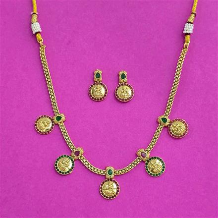 Antique Classic Necklace Set With Gold Plating