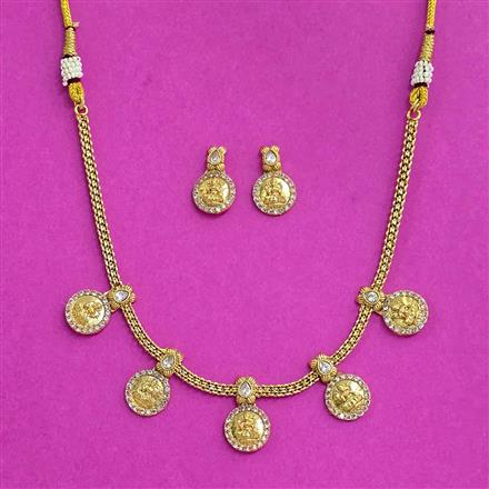 Antique Classic Necklace Set With Gold Plating