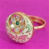 Antique Meenakari Ring With Gold Plating
