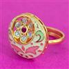 Antique Meenakari Ring With Gold Plating