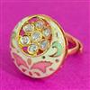 Antique Meenakari Ring With Gold Plating