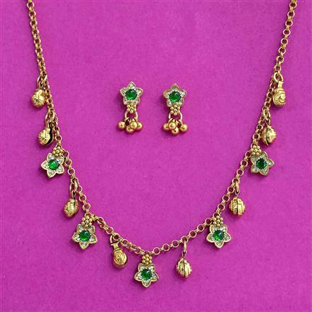 Antique Classic Necklace Set With Gold Plating