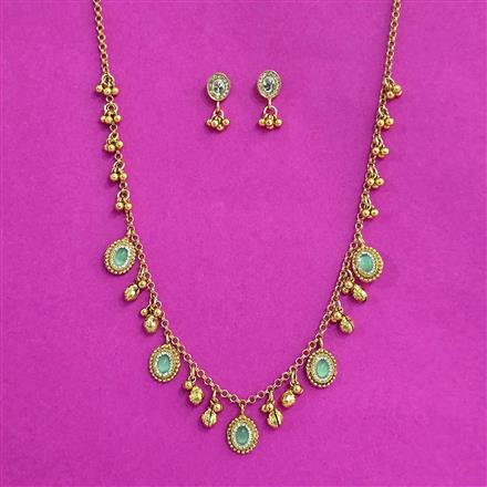 Antique Classic Necklace Set With Gold Plating