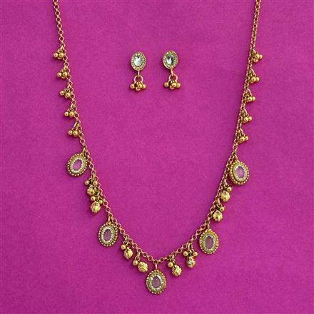 Antique Classic Necklace Set With Gold Plating
