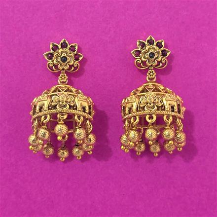 Antique Jhumki With Gold Plating