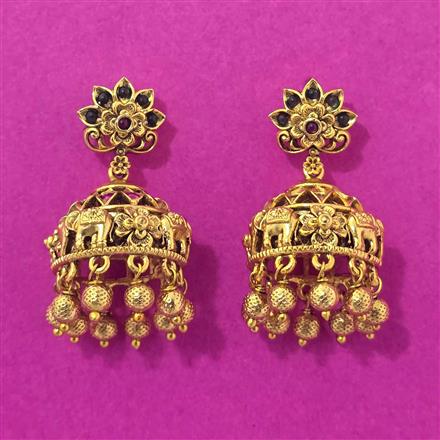 Antique Jhumki With Gold Plating