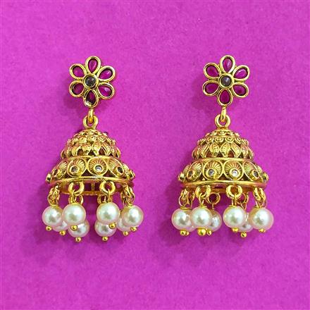Antique Jhumki With Gold Plating