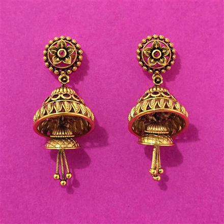 Antique Jhumki With Gold Plating