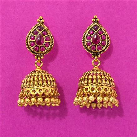 Antique Jhumki With Gold Plating