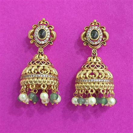 Antique Jhumki With Gold Plating